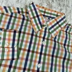 Brooks Brothers Colorful Plaid Long Sleeve Button Down Shirt Sz M‎ Easter Spring